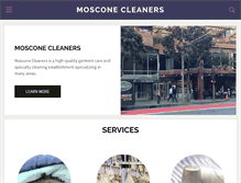 Tablet Screenshot of mosconecleaners.com